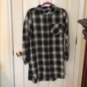 Plaid Shirt Dress